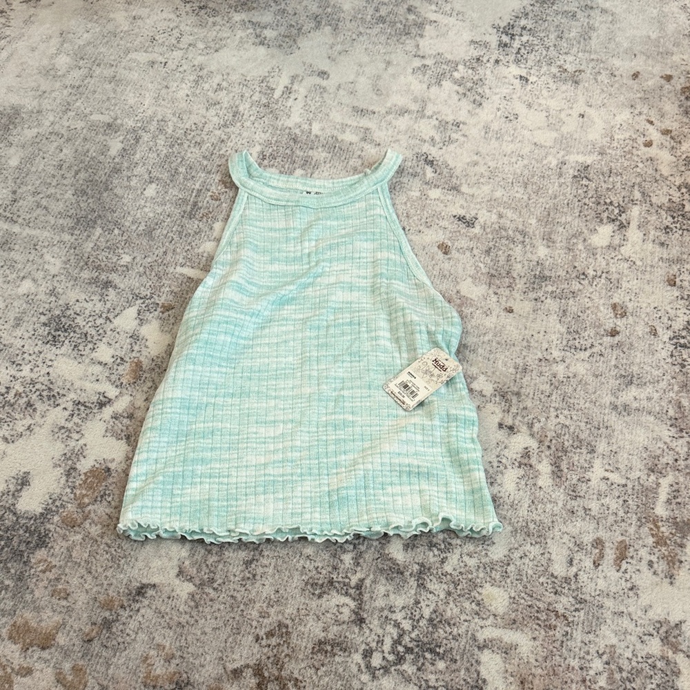 Women's Light Blue Sleeveless Tank Top